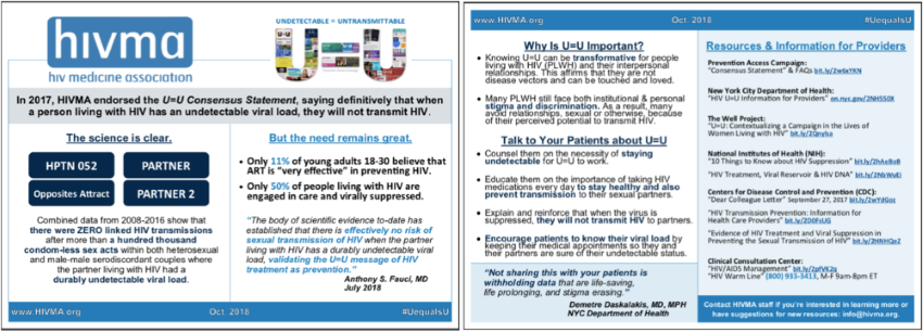 Hiv Treatment As Preventions U U